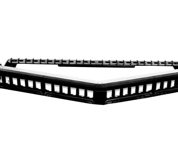 Shielded Angled Patch Panel Blank Tool Less 24 Port